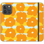 Bold Floral Orange — iPhone 15 Pro Max Wallet Case — Finnaij