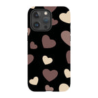 White & Black Hearts — iPhone 15 Pro Max Tough Case — Finnaij