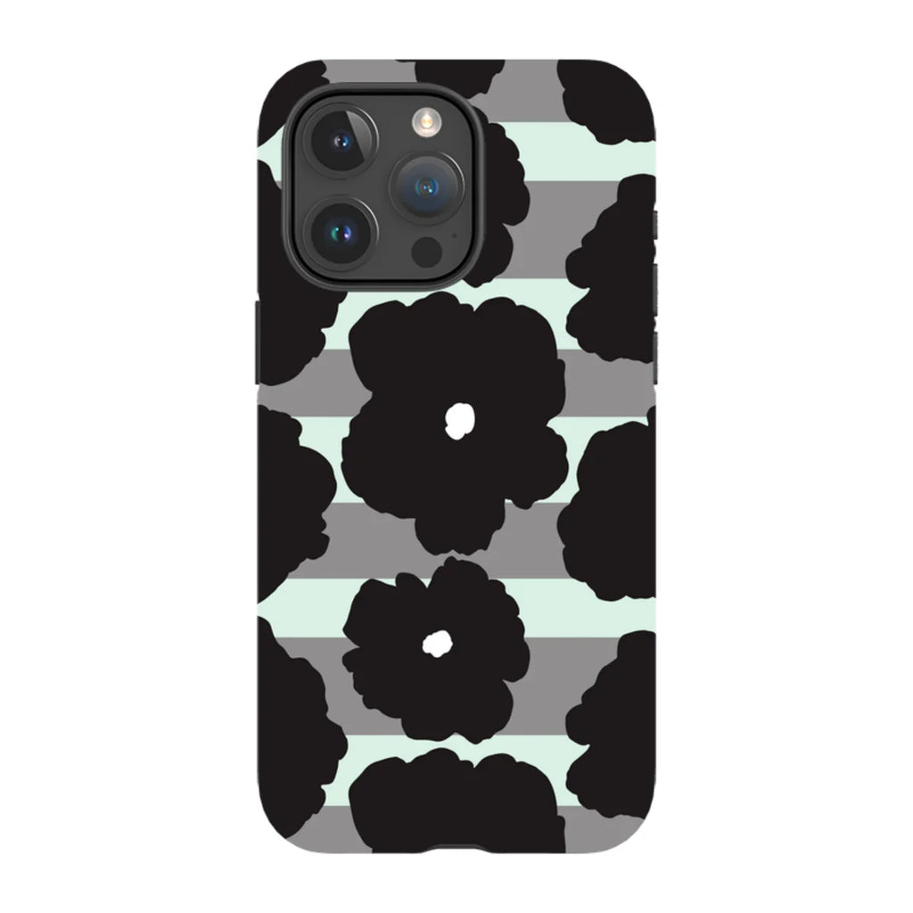 Bold Floral Black — iPhone 15 Pro Max Tough Case — Finnaij
