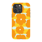 Bold Floral Orange — iPhone 15 Pro Max Tough Case — Finnaij