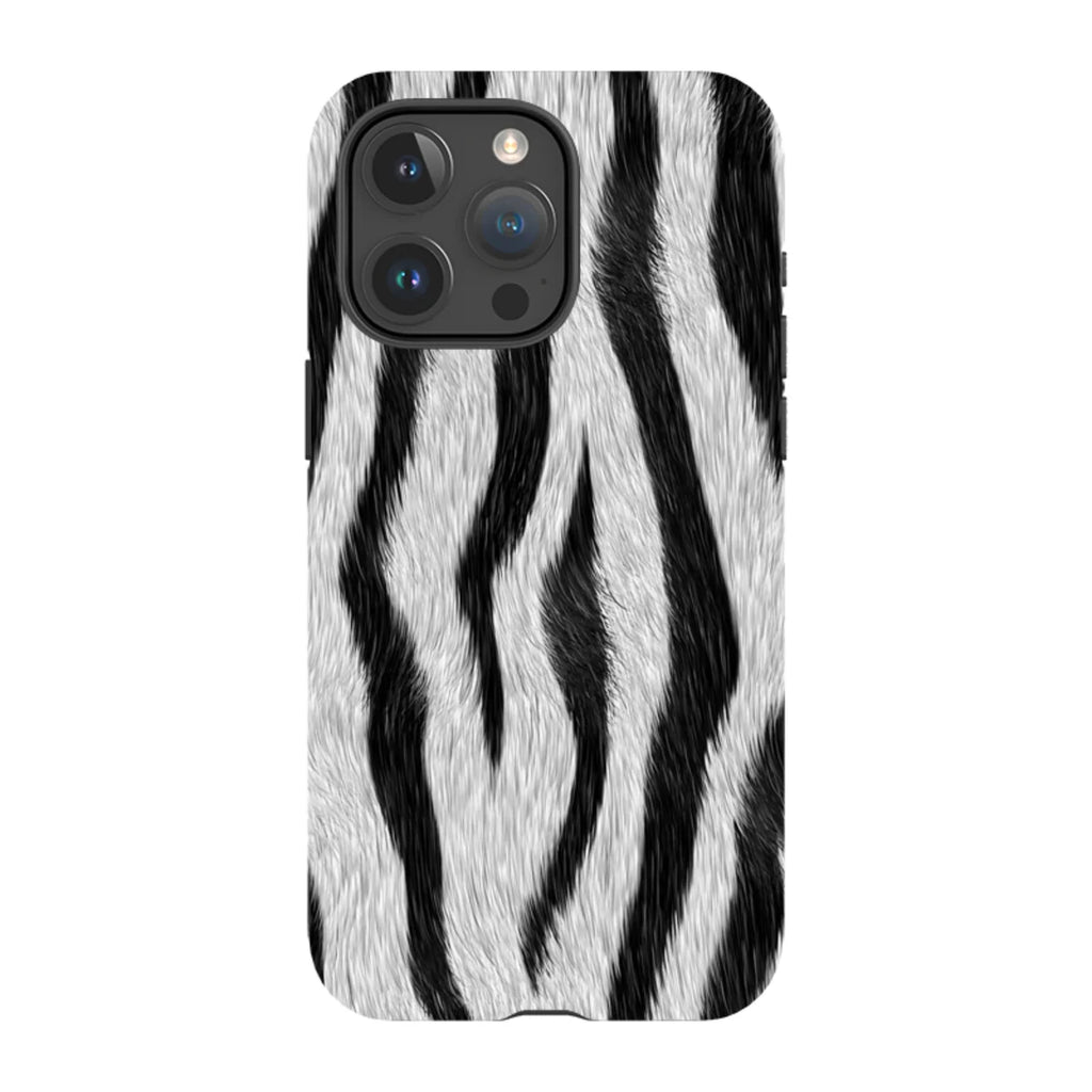Zebra Groove — iPhone 15 Pro Max Tough Case — Finnaij