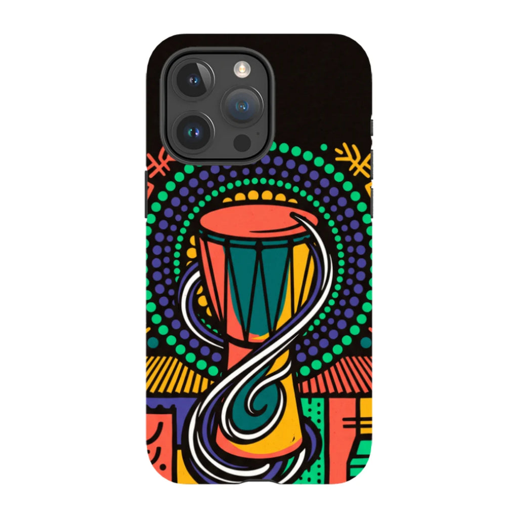 Talking Drum Halo by Ada Okoye — iPhone 15 Pro Max Tough Case — Finnaij