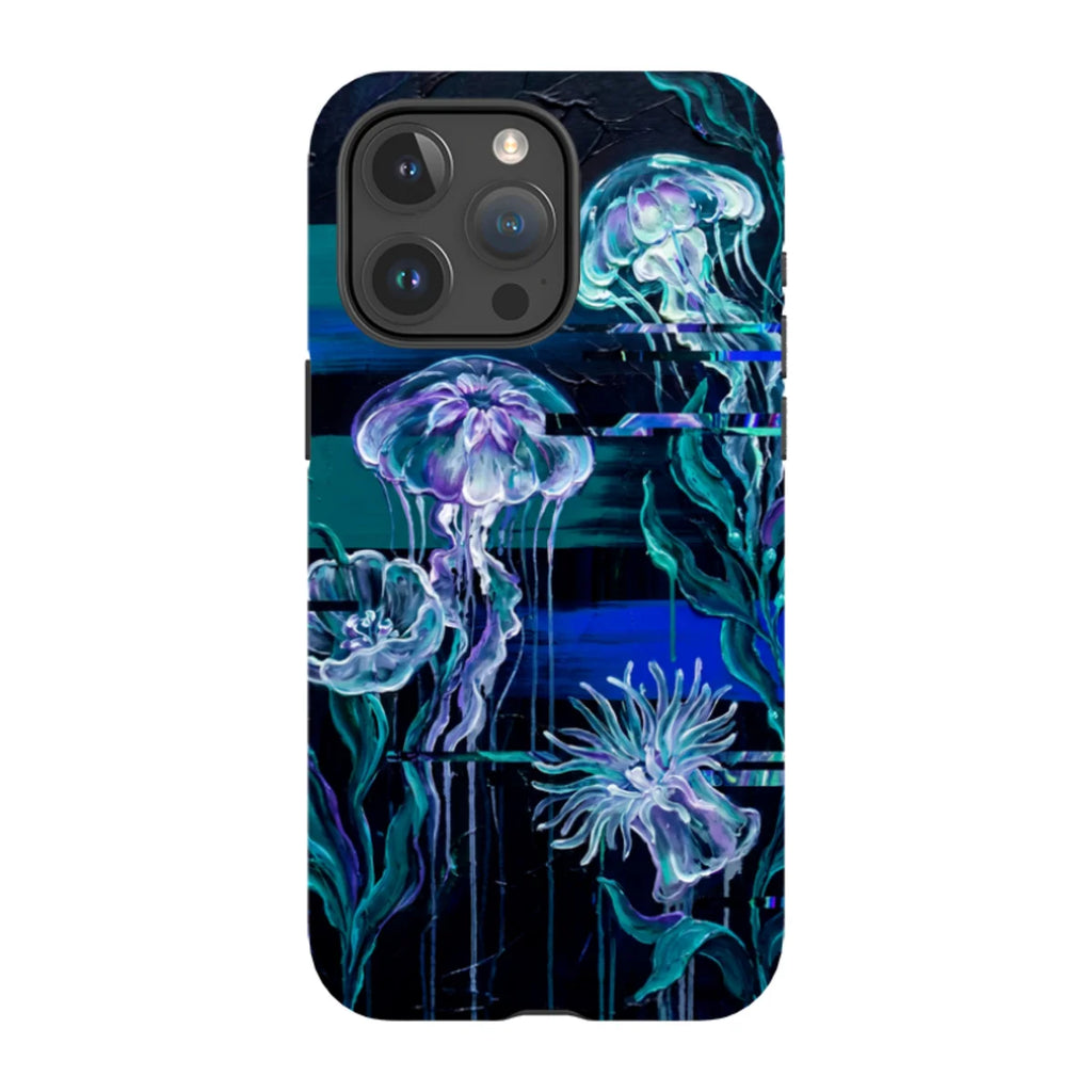 Deep-Sea Underwater Botanical Fantasy by Frida Lövström — iPhone 15 Pro Max Tough Case in Matte Tough Case — Finnaij