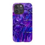 Iris Flowers by Frida Lövström — iPhone 15 Pro Max Tough Case in Matte Tough Case — Finnaij
