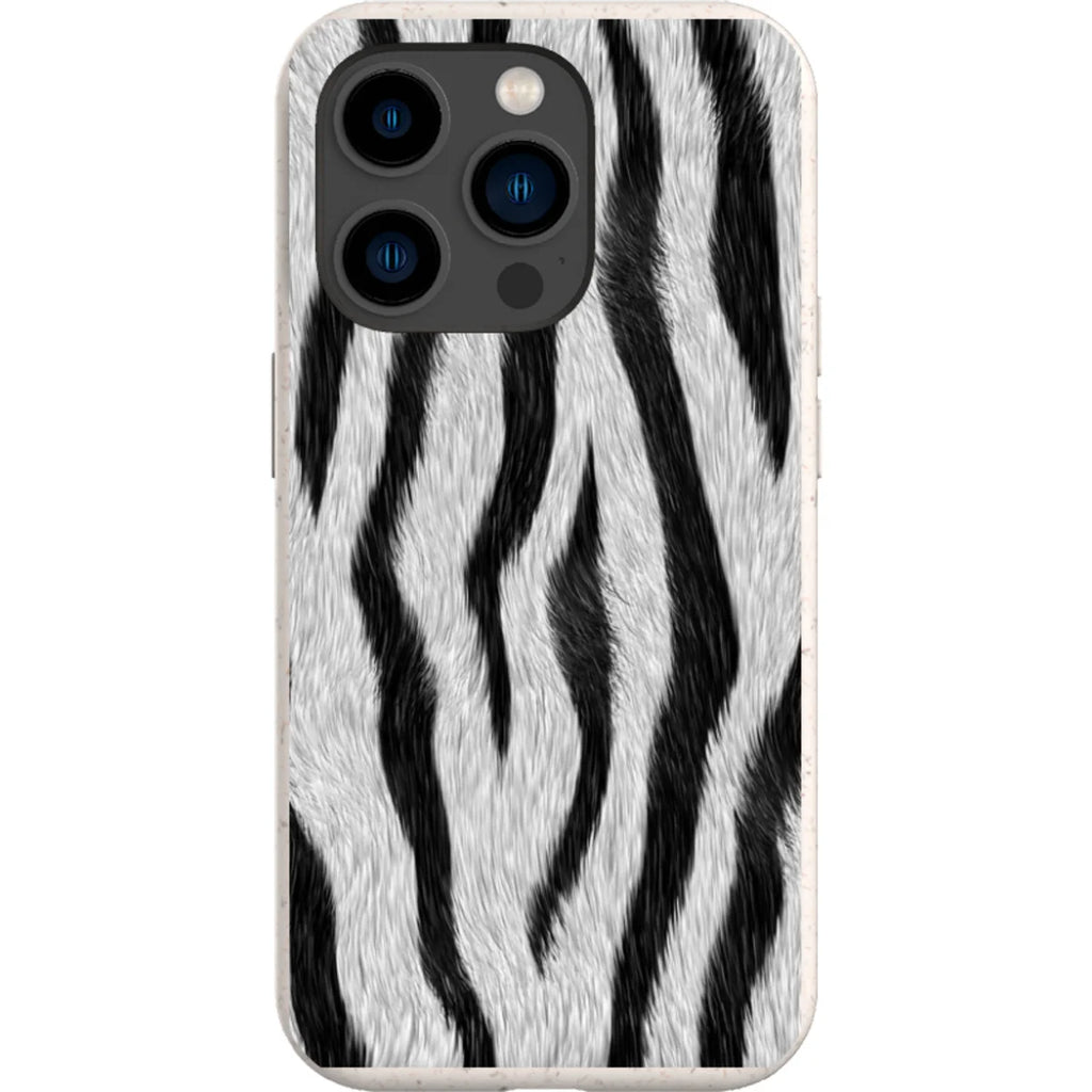 Zebra Groove — iPhone 15 Pro iPhone Bio-degradable Case — Finnaij