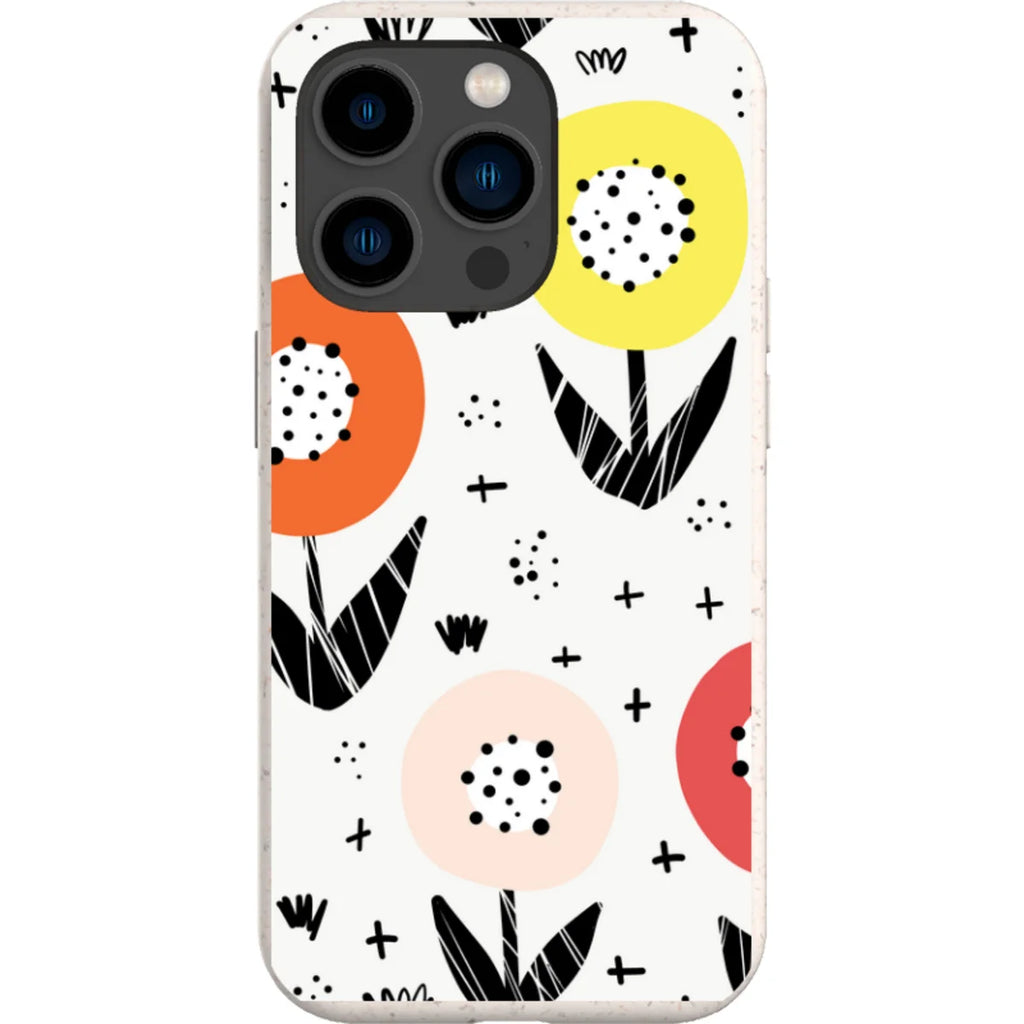 Botanical Doodle — iPhone 15 Pro iPhone Bio-degradable Case — Finnaij