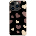 White & Black Hearts — iPhone 15 Pro iPhone Bio-degradable Case — Finnaij