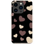 White & Black Hearts — iPhone 15 Pro iPhone Bio-degradable Case — Finnaij