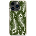 Feathers in Bloom Army Green — iPhone 15 Pro iPhone Bio-degradable Case — Finnaij
