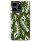 Feathers in Bloom Army Green — iPhone 15 Pro iPhone Bio-degradable Case — Finnaij