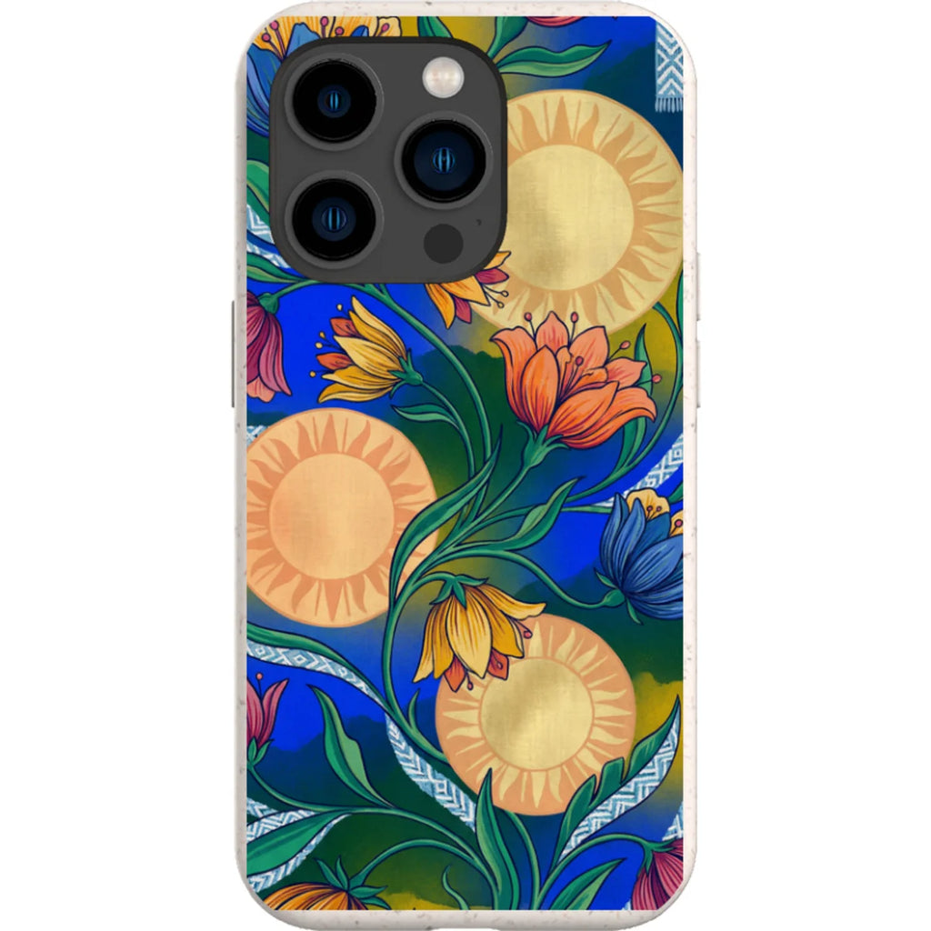 Midnight Sun Garden by Aino Kallio — iPhone 15 Pro iPhone Bio-degradable Case — Finnaij