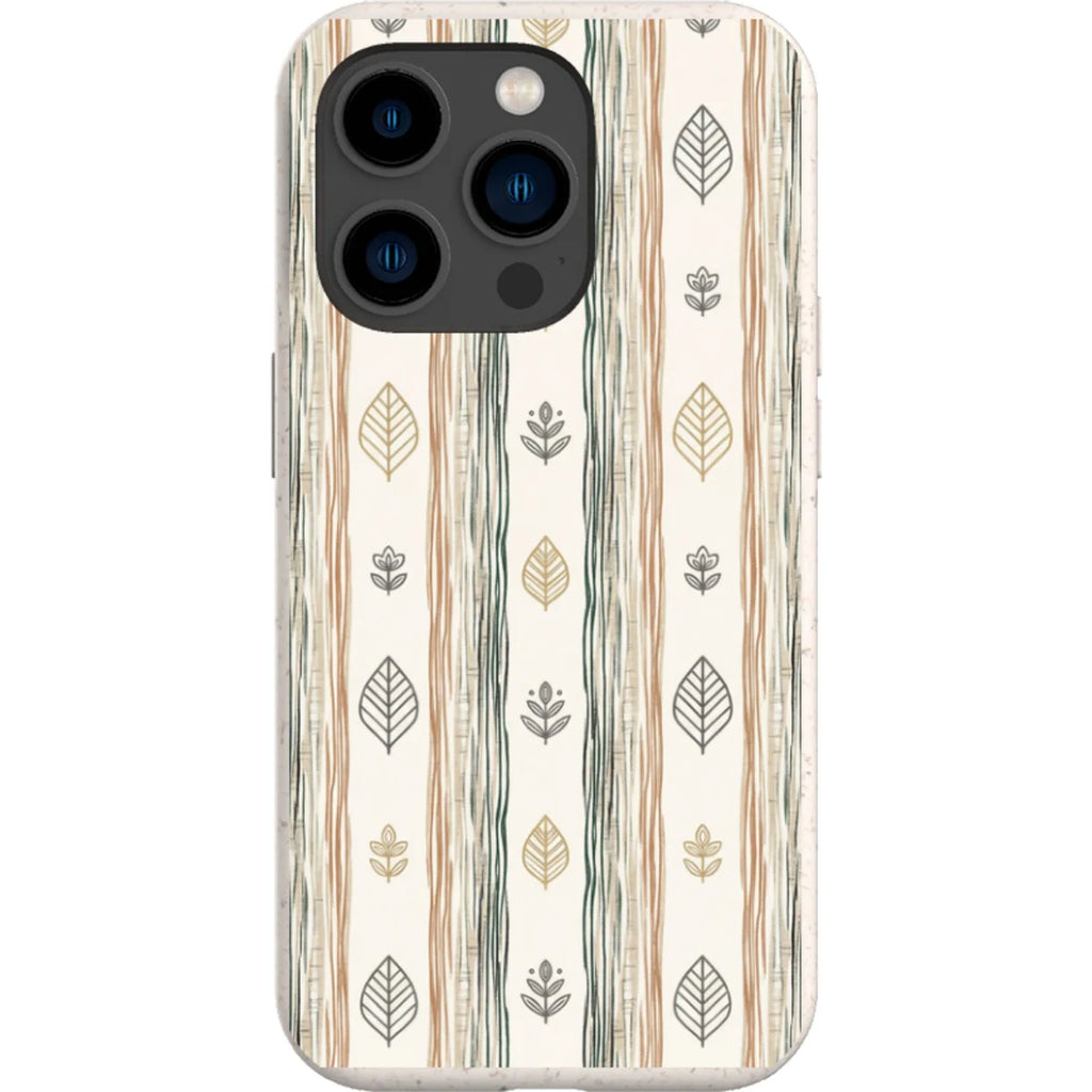 Birch Linen Harmony by Elsi Vaarala — iPhone 15 Pro iPhone Bio-degradable Case — Finnaij