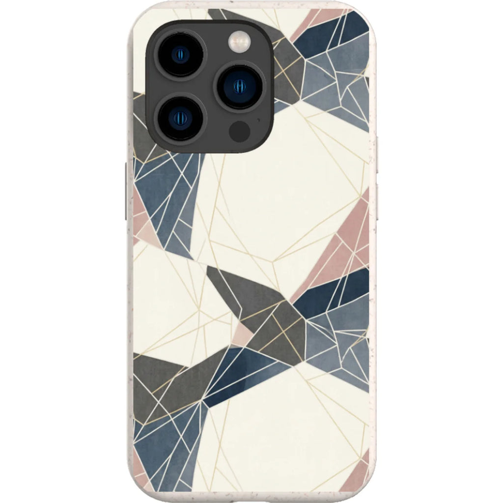 Frozen Lake Geometry by Elsi Vaarala — iPhone 15 Pro iPhone Bio-degradable Case — Finnaij