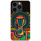 Talking Drum Halo by Ada Okoye — iPhone 15 Pro iPhone Bio-degradable Case — Finnaij