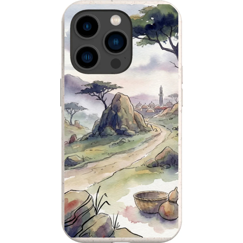 Jos Plateau Cool Light by Tobi Akinyemi — iPhone 15 Pro iPhone Bio-degradable Case — Finnaij