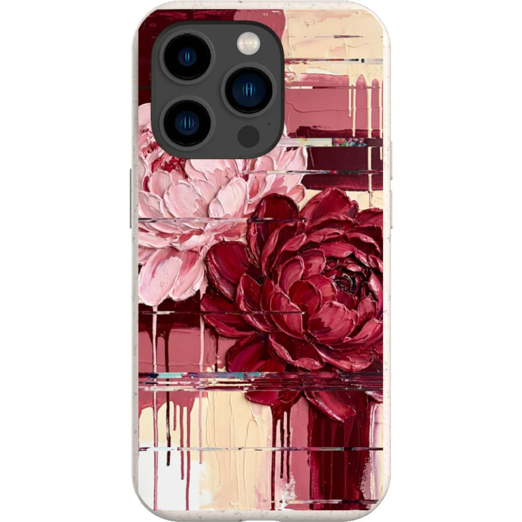 Peonies by Frida Lövström — iPhone 15 Pro iPhone Bio-degradable Case — Finnaij