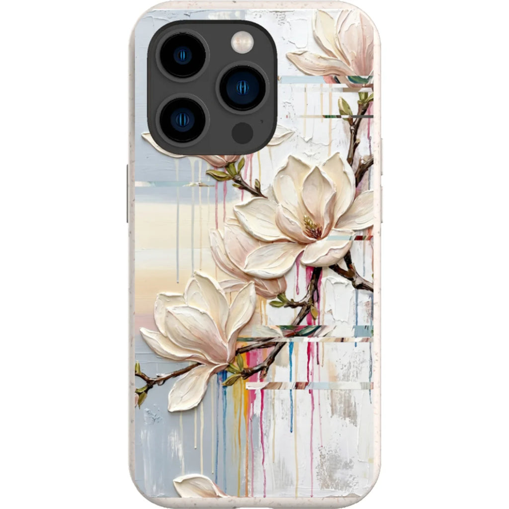 Magnolia Branches by Frida Lövström — iPhone 15 Pro iPhone Bio-degradable Case — Finnaij