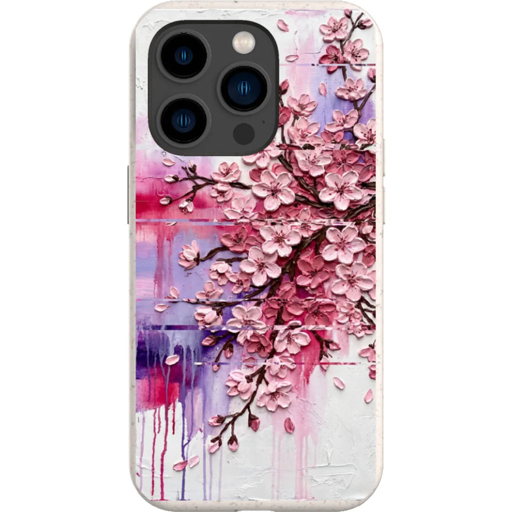 Cherry Blossoms by Frida Lövström — iPhone 15 Pro iPhone Bio-degradable Case — Finnaij
