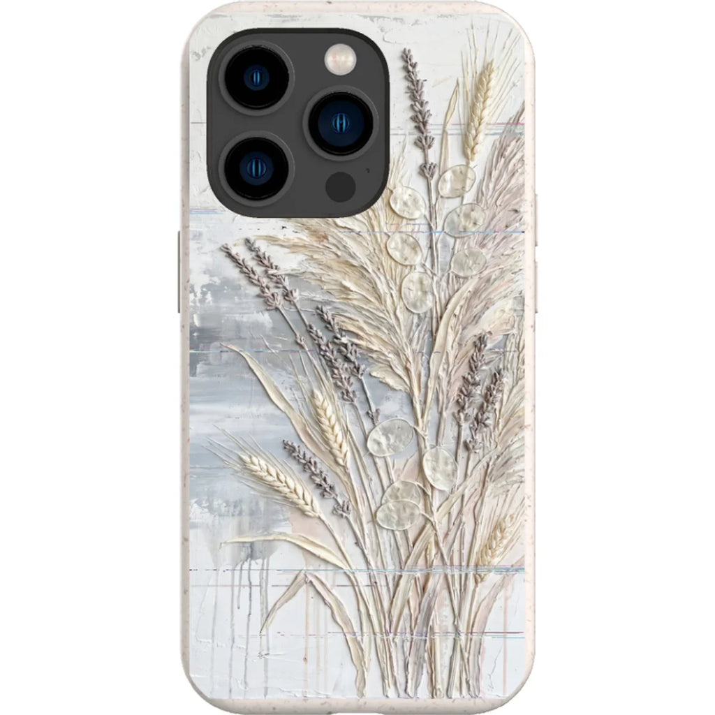 Dried Flowers and Grasses by Frida Lövström — iPhone 15 Pro iPhone Bio-degradable Case — Finnaij