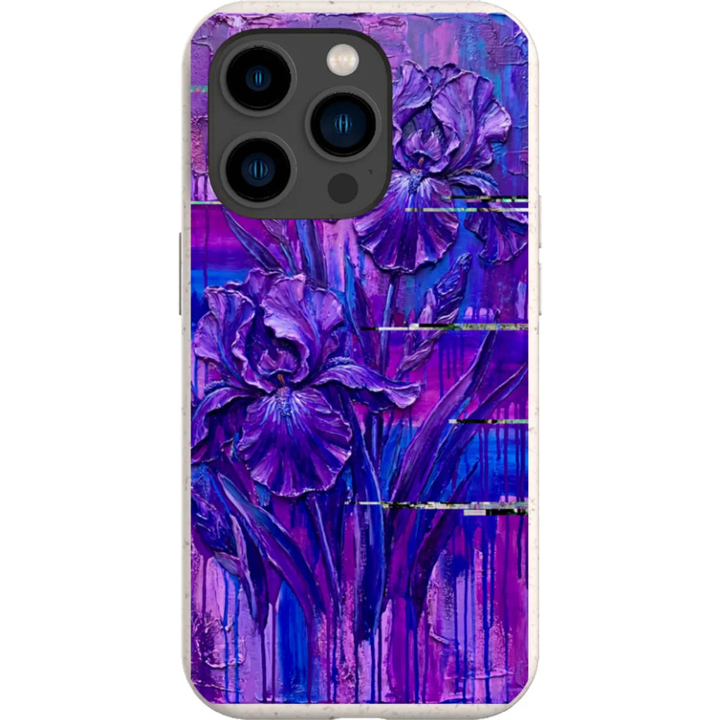 Iris Flowers by Frida Lövström — iPhone 15 Pro iPhone Bio-degradable Case — Finnaij