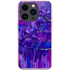 Iris Flowers by Frida Lövström — iPhone 15 Pro iPhone Bio-degradable Case — Finnaij