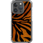 Stripes of the Wild — iPhone 15 Pro Clear Impact Case — Finnaij