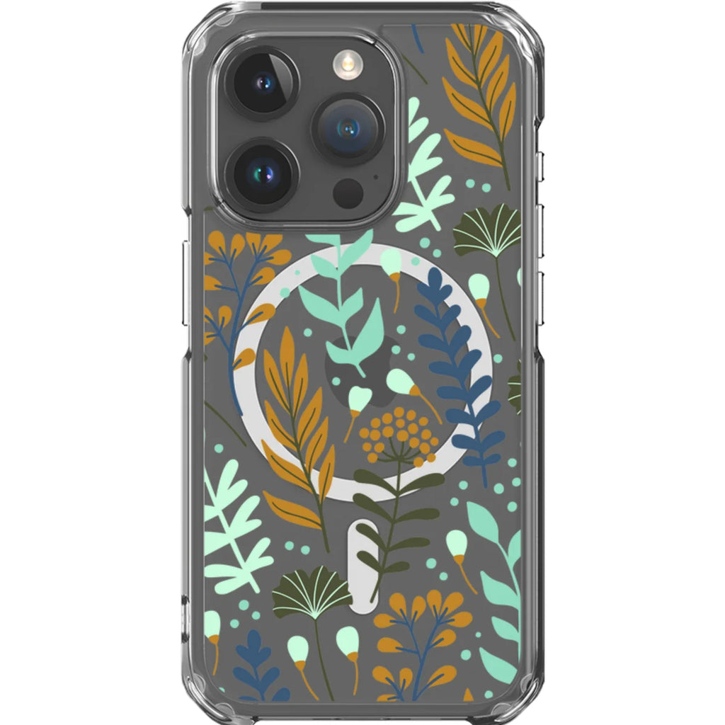 Wild Floral — iPhone 15 Pro Magsafe Clear Impact Case — Finnaij