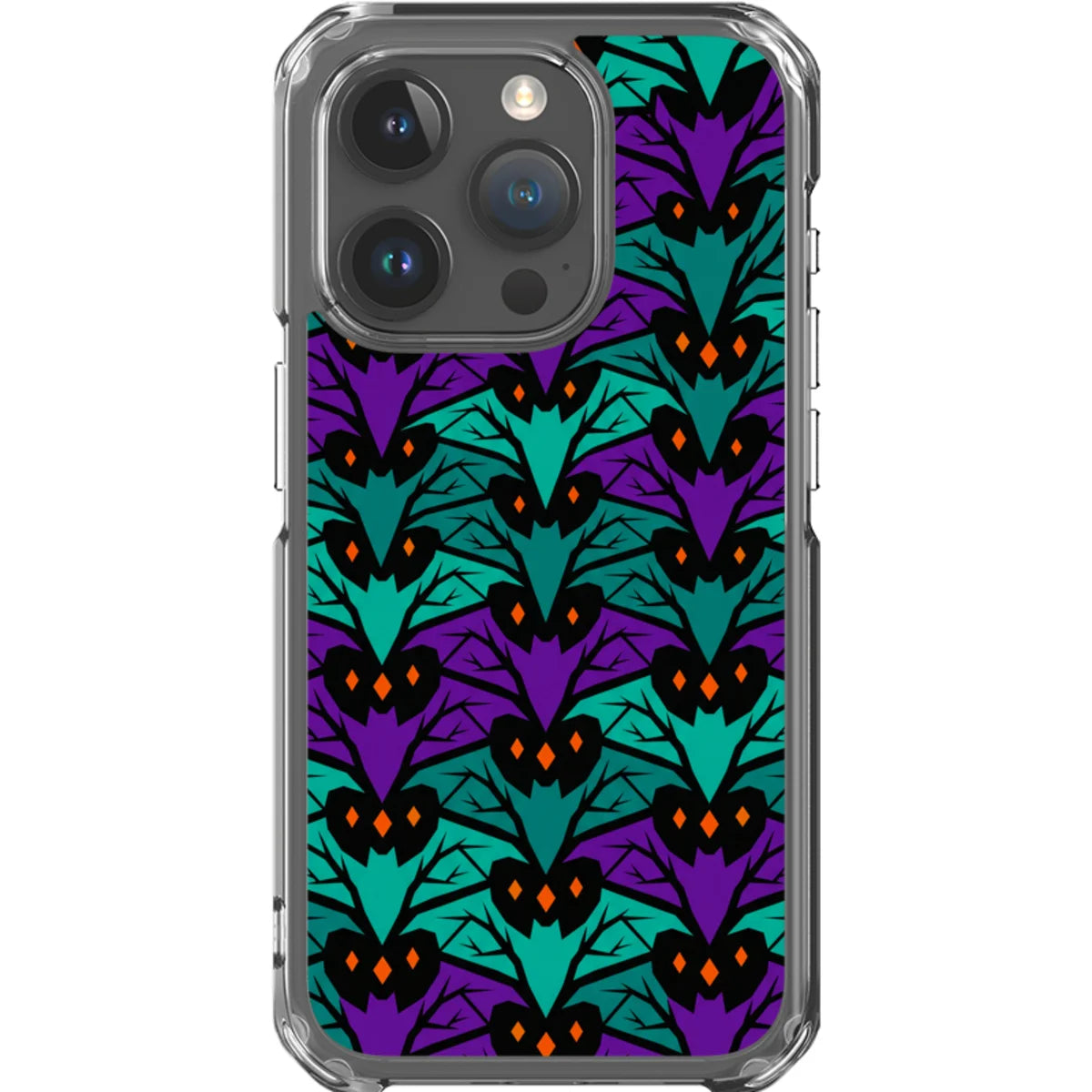 Bat Forest — iPhone 15 Pro Magsafe Clear Impact Case — Finnaij