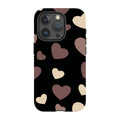 White & Black Hearts- iPhone Magsafe Tough Case — iPhone 15 Pro — Finnaij