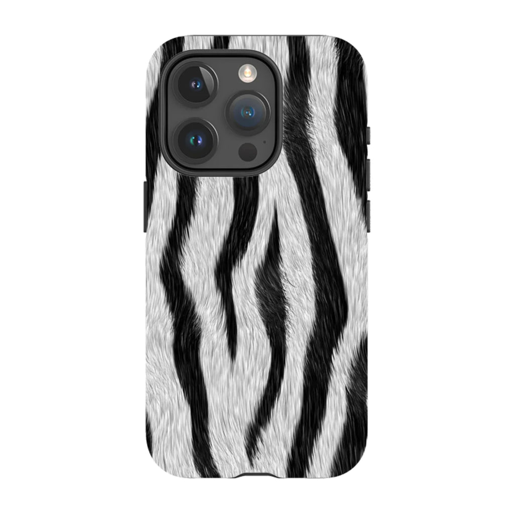 Zebra Groove — iPhone 15 Pro Magsafe Tough Case — Finnaij