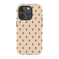 Monogram Beige Harvest — iPhone 15 Pro Magsafe Tough Case — Finnaij