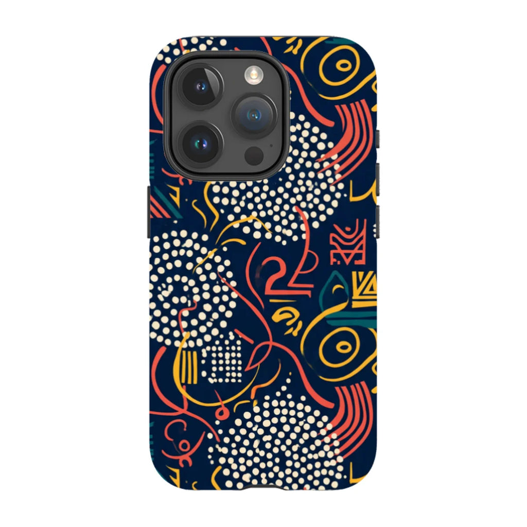 Adire Nightfall by Ada Okoye — Magsafe Tough Case for iPhone — Finnaij
