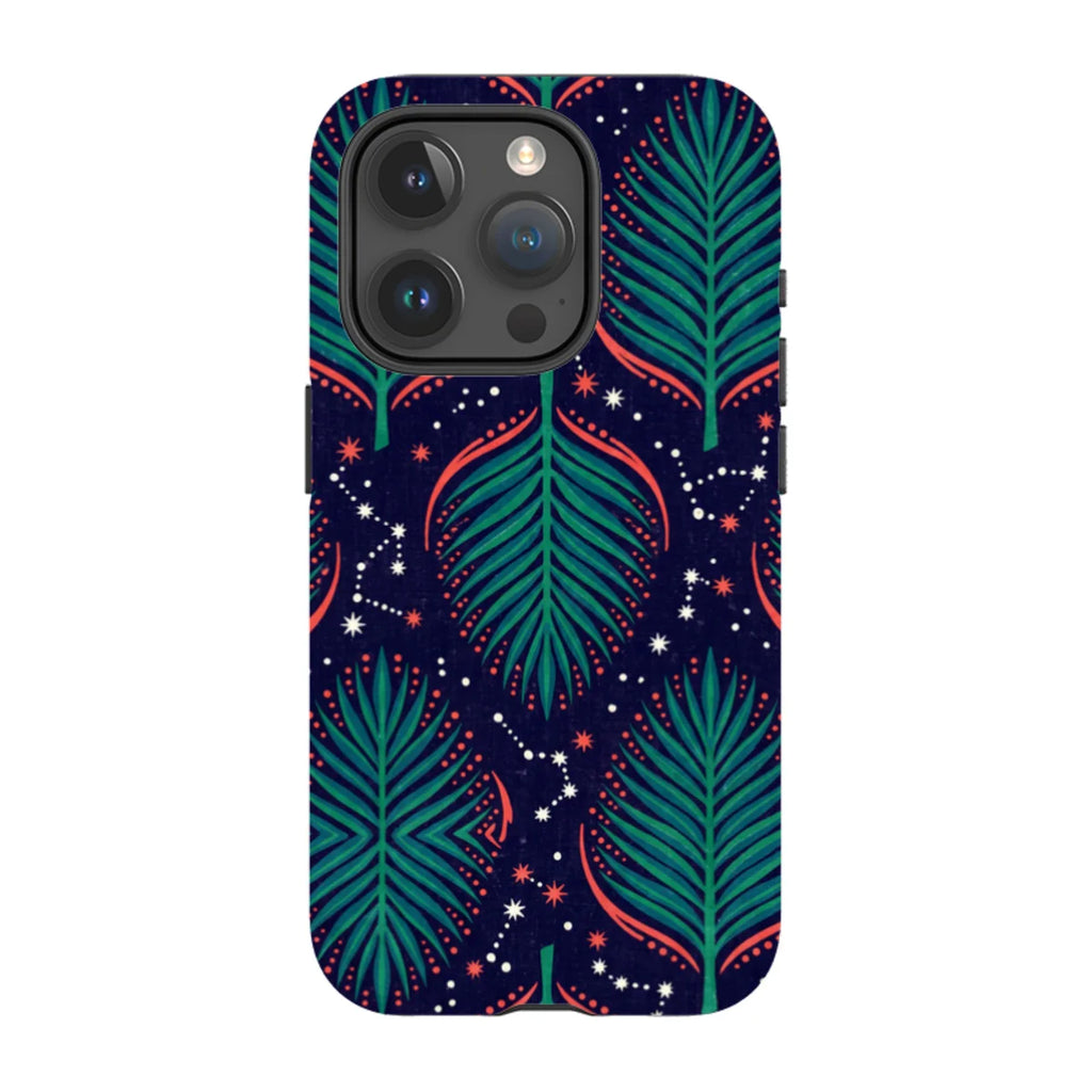 Palm Frond Constellations by Ada Okoye — iPhone 15 Pro MagSafe Tough Case — Finnaij