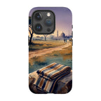 Aso-Oke Accent in the Landscape by Tobi Akinyemi — iPhone 15 Pro MagSafe Tough Case — Finnaij