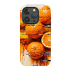 Oranges and Citrus Still Life by Frida Lövström — iPhone 15 Pro Magsafe Tough Case — Finnaij
