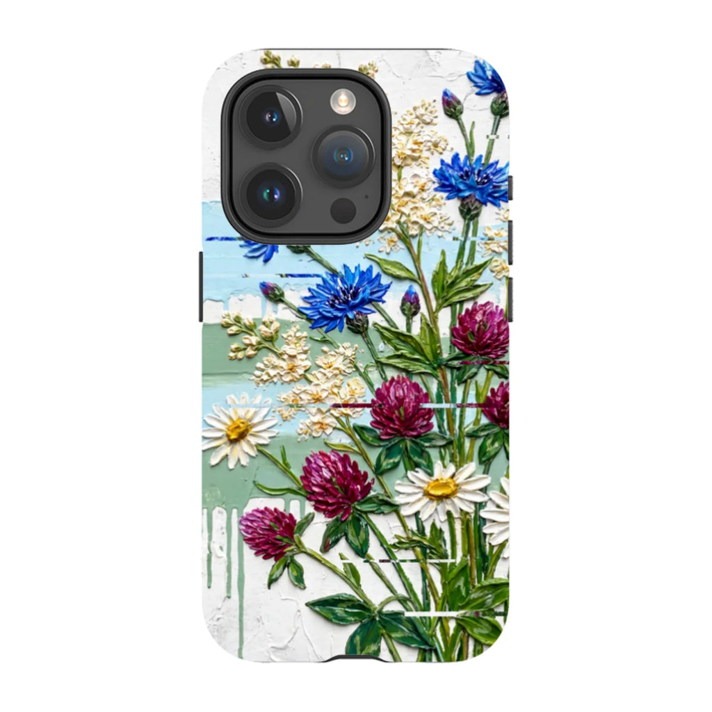Nordic Wildflowers by Frida Lövström — iPhone 15 Pro Magsafe Tough Case — Finnaij