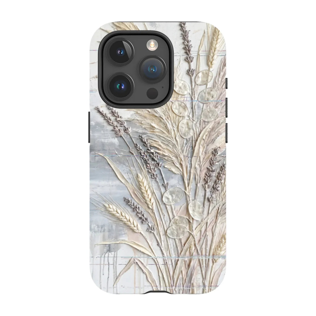 Dried Flowers and Grasses by Frida Lövström — iPhone 15 Pro Magsafe Tough Case — Finnaij