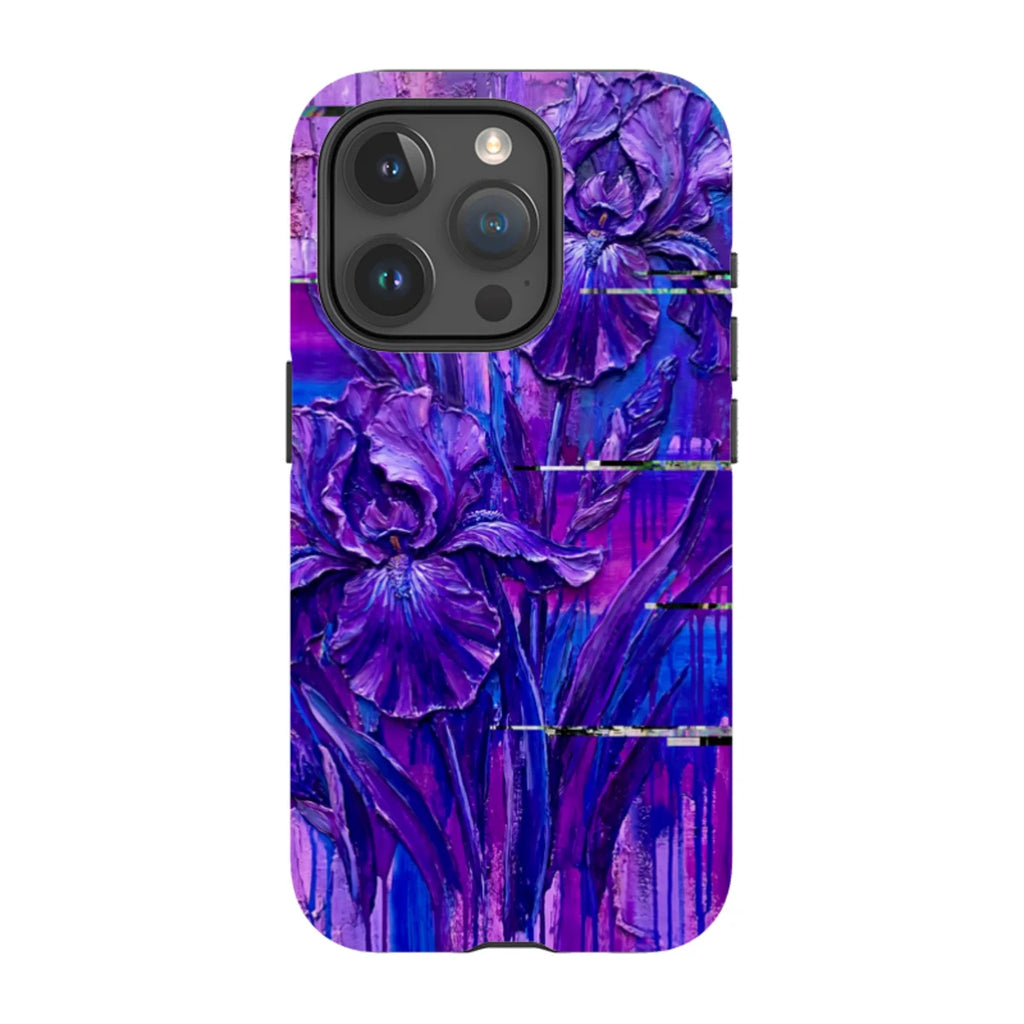 Iris Flowers by Frida Lövström — iPhone 15 Pro Magsafe Tough Case — Finnaij