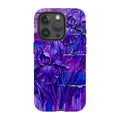 Iris Flowers by Frida Lövström — iPhone 15 Pro Magsafe Tough Case — Finnaij