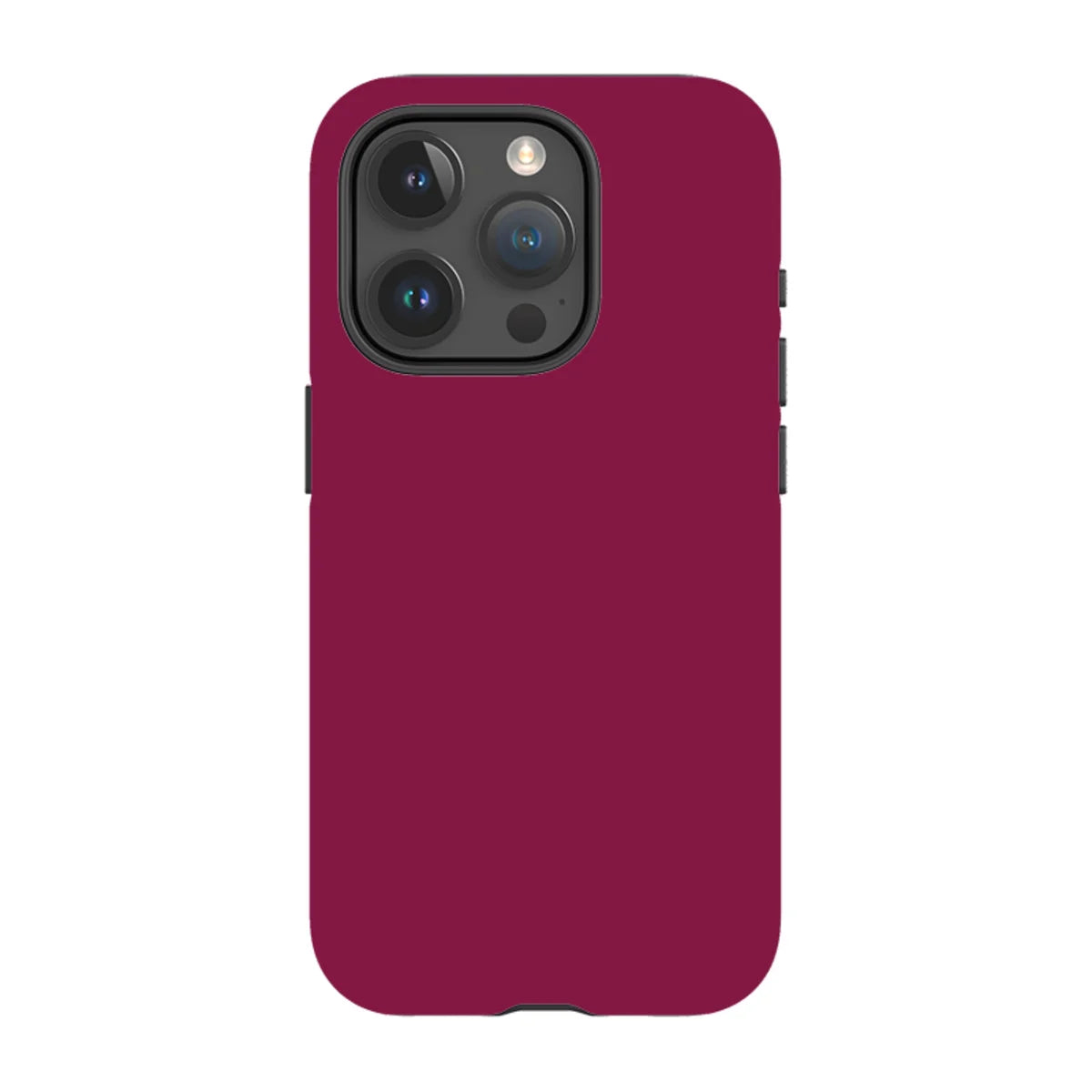 Simple Range Burgundy Orchid — iPhone 15 Pro MagSafe Tough Case — Finnaij