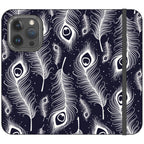 Feathers in Bloom Vegan Leather — iPhone 15 Pro Wallet Case — Finnaij