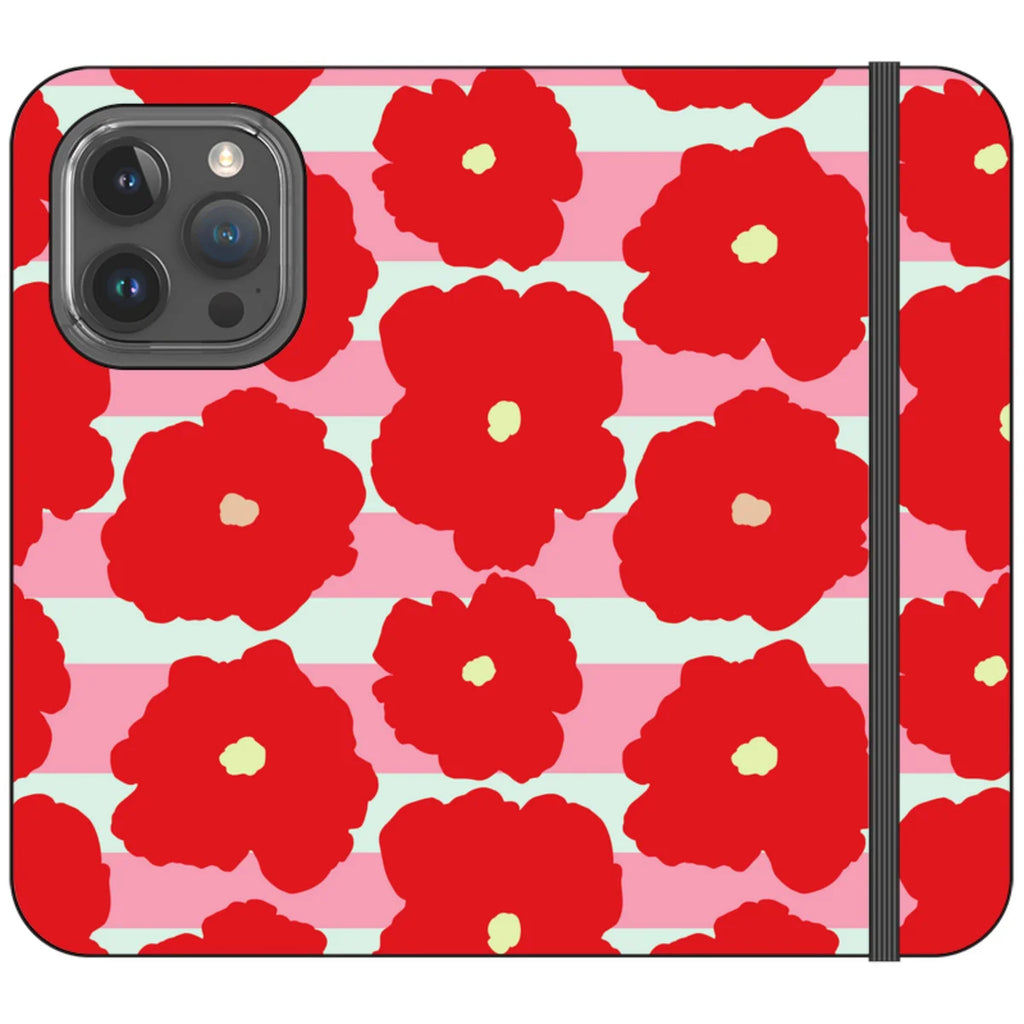 Bold Floral — iPhone 15 Pro Wallet Case — Finnaij