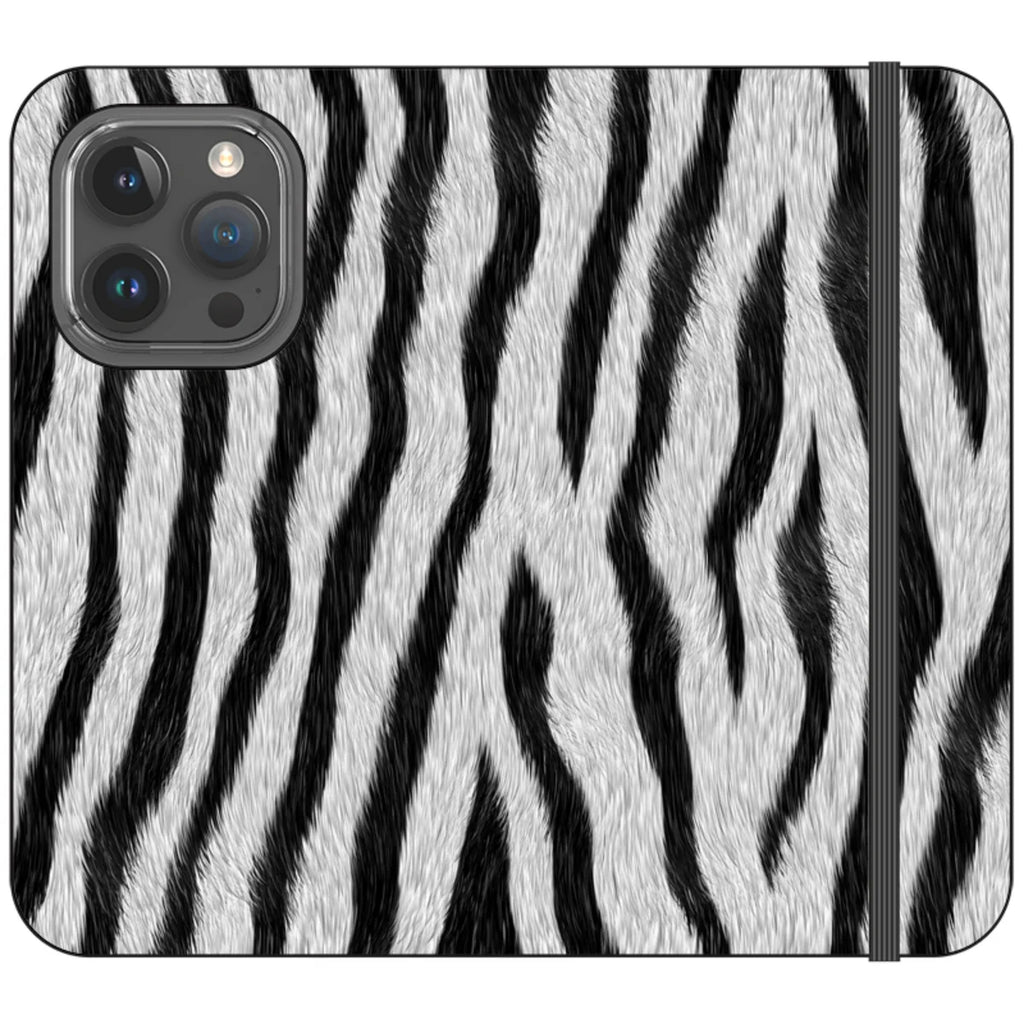 Zebra Groove — iPhone 15 Pro Wallet Case — Finnaij