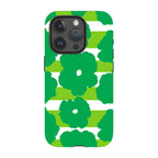 Bold Floral Green — iPhone 15 Pro Tough Case — Finnaij