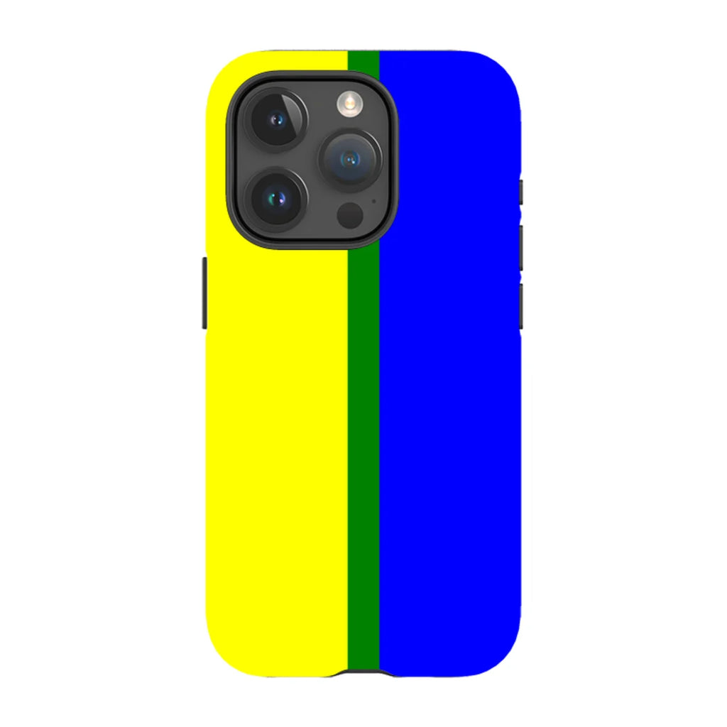 Rainbow Series Yellow Blue — iPhone 15 Pro Tough Case — Finnaij