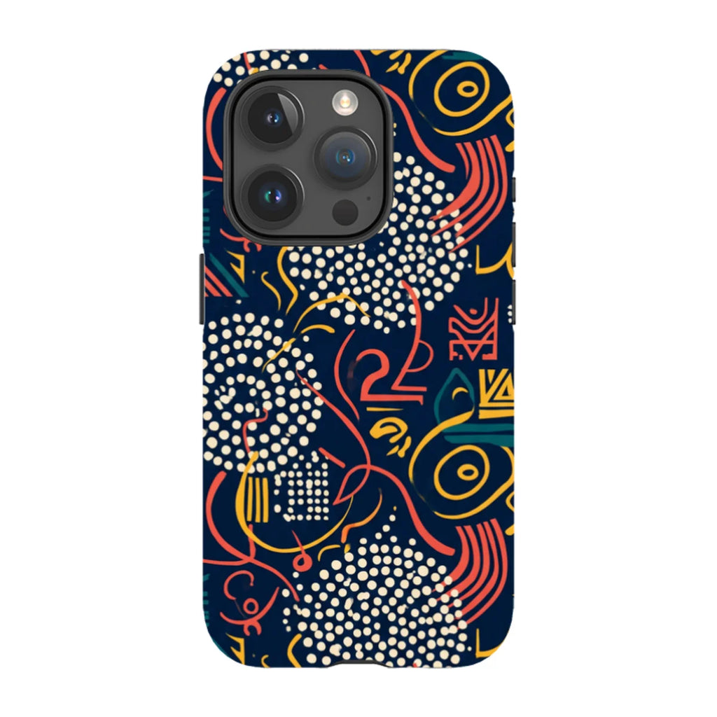 Adire Nightfall by Ada Okoye — Tough Case for iPhone — Finnaij
