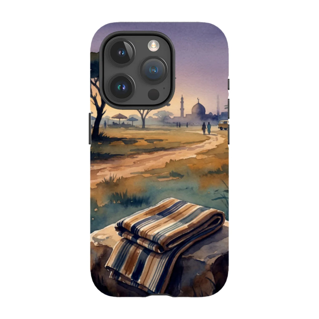 Aso-Oke Accent in the Landscape by Tobi Akinyemi — iPhone 15 Pro Tough Case — Finnaij
