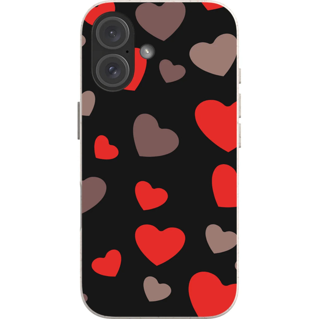 Red Hearts — iPhone 16 iPhone Bio-degradable Case — Finnaij