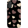 White & Black Hearts — iPhone 16 iPhone Bio-degradable Case — Finnaij