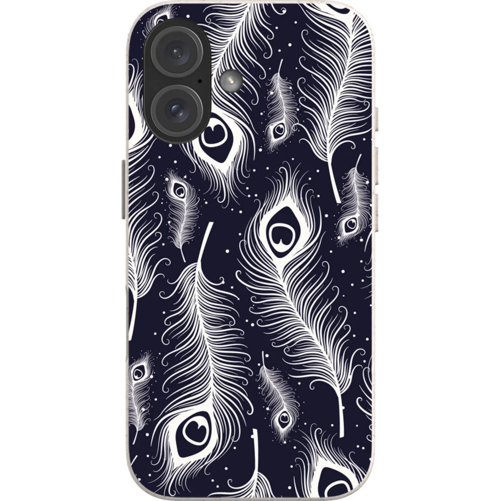 Feathers in Bloom — iPhone 16 iPhone Bio-degradable Case — Finnaij